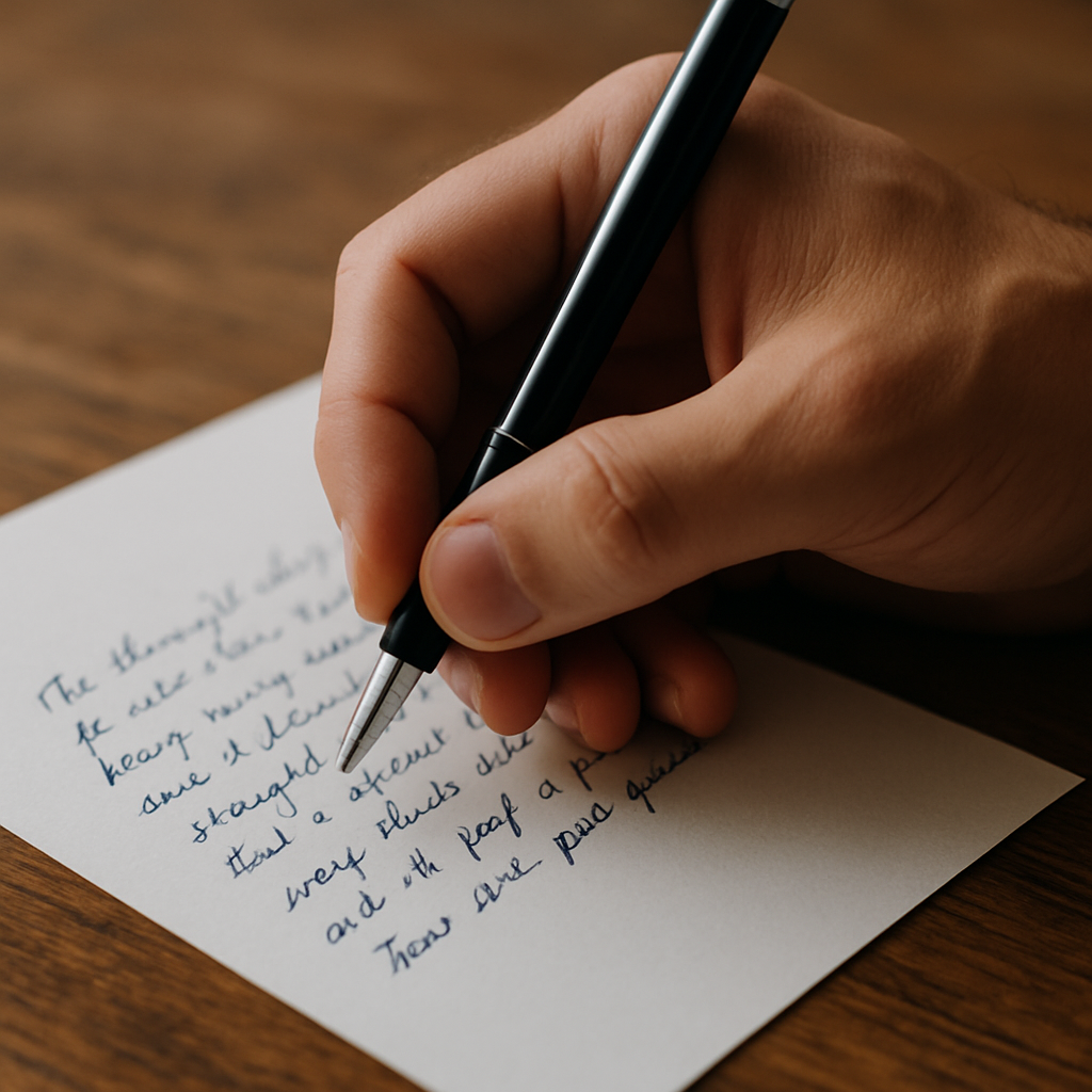 The Letter – A handwritten message from a stranger